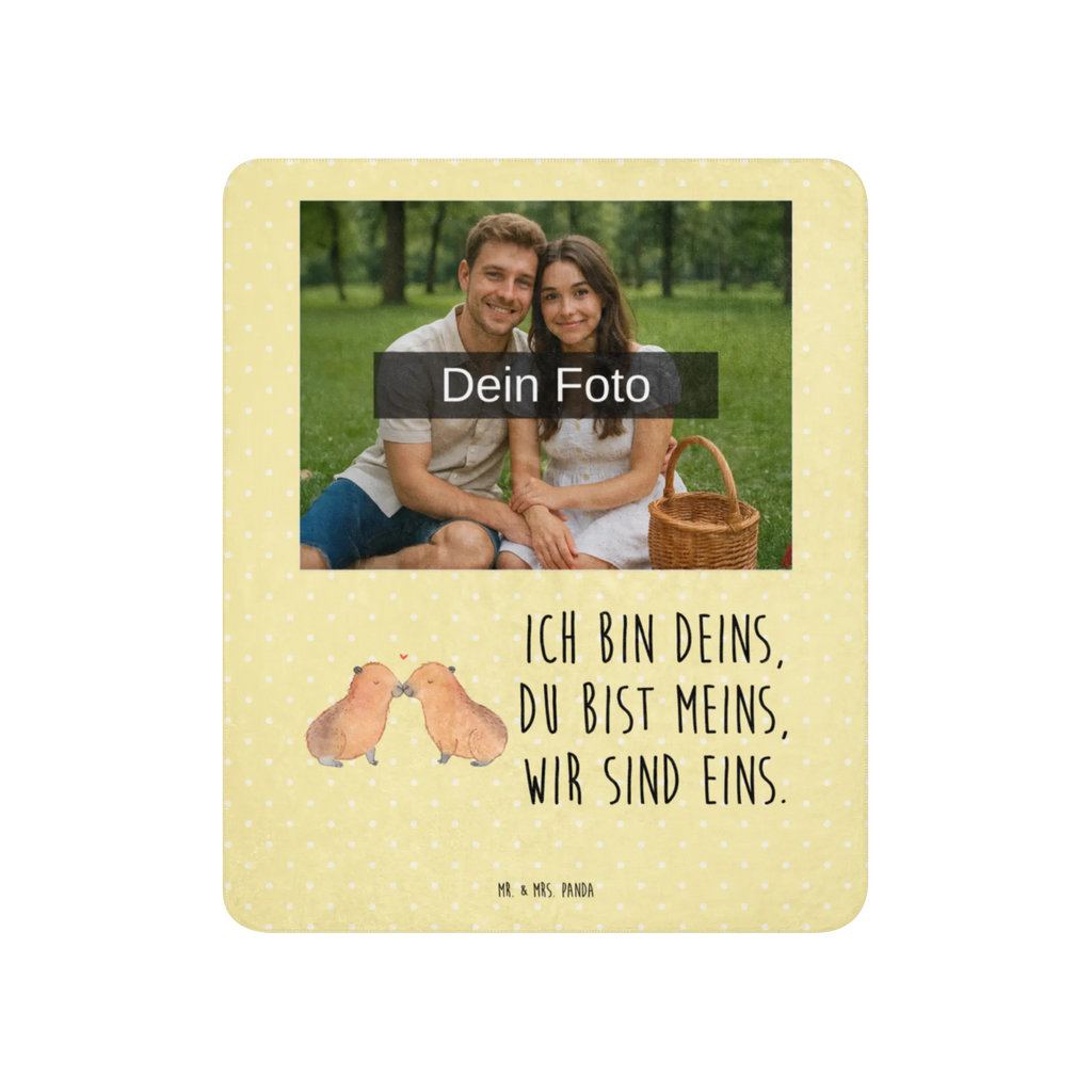 Sherpa Photo Cuddle Blanket Capybara love small animals, cute, funny, cute animal motives, hand drawn, small world, funny sayings, good mood, happy, gifts, gift ideas, special gifts, animal lover, card