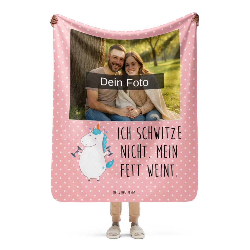 Sherpa Foto Kuscheldecke Einhorn Fitness Foto Kuscheldecke, Einhorn, Einhörner, Einhorn Deko, Unicorn, Geräte, Abnehmen, Diät, Gym, Pumpen, Fitnessstudio, Fitness, Sport, Sixpack