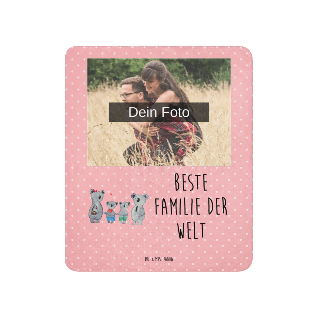 Sherpa Photo Cuddle Blanket Koala family with two kids Foto Kuscheldecke, Familie, Vatertag, Muttertag, Bruder, Schwester, Mama, Papa, Oma, Opa, Koala, Familienleben, beste Familie, Koalafamilie, Lieblingsfamilie, Familienzeit, Koalabär