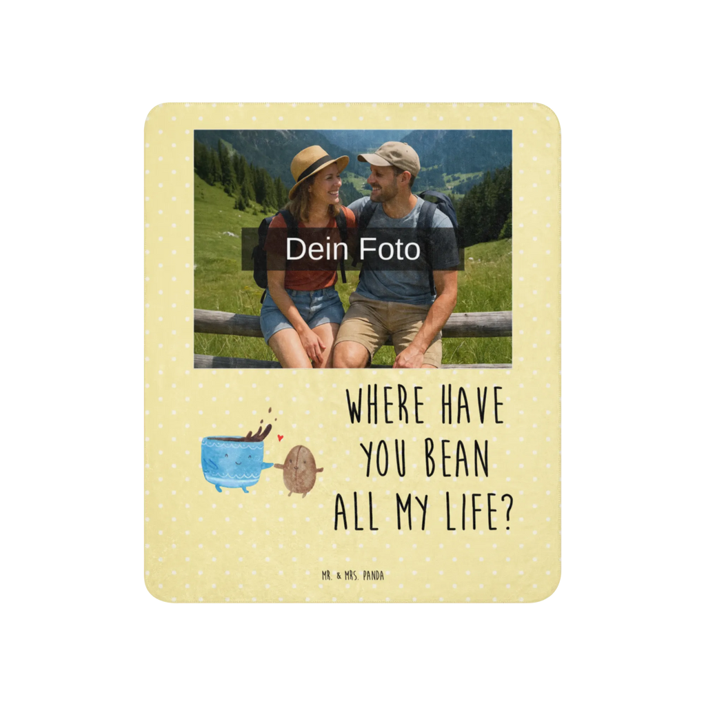 Sherpa Photo Cuddle Blanket Coffee Bean small animals, cute, funny, cute animal motives, hand drawn, small world, funny sayings, good mood, happy, gifts, gift ideas, special gifts, animal lover, card, pleasure, Coffee, satisfaction, happiness, coffee bean