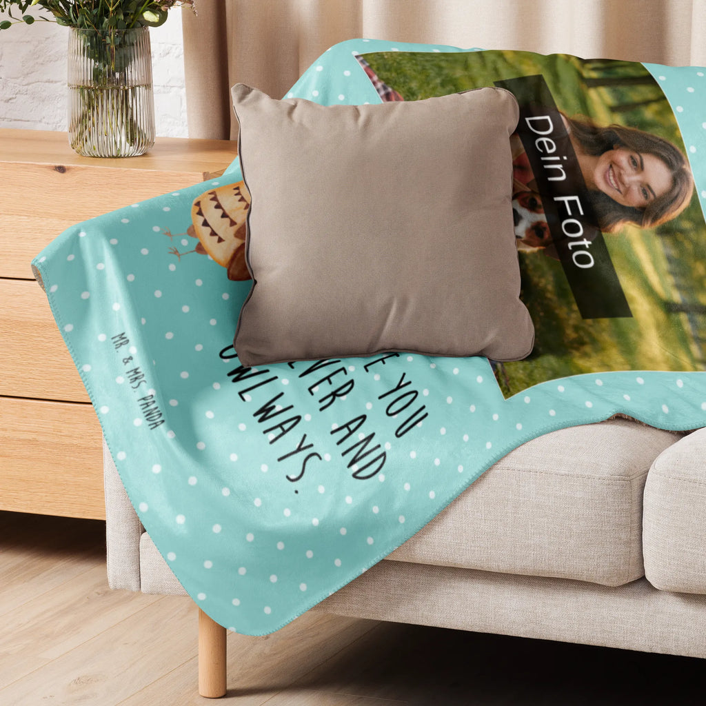 Sherpa Photo Cuddle Blanket Owl Satisfied Foto Kuscheldecke, Eule, Wortspiel lustig, Romantisch, Owl, Eule Spruch, Eule deko, Geschenk Hochzeitstag, Spruch schön, Liebe Spruch