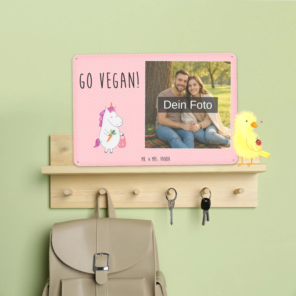 Personalized Photo Metal Sign unicorn Vegan unicorn, unicorns, Vegan, girlfriend gift, Raw Food, Vegetarian Food, Healthy Eating, Organic, girlfriend present, Veganism