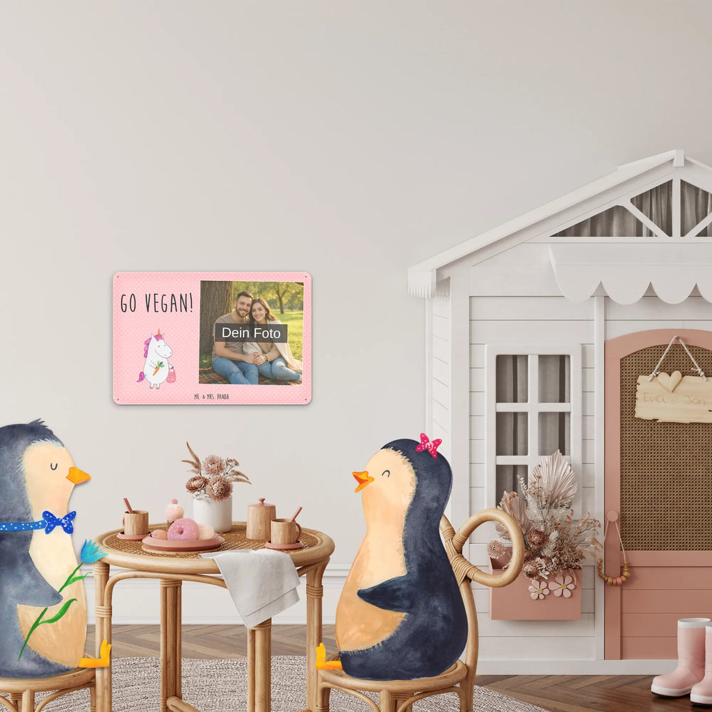 Personalized Photo Metal Sign unicorn Vegan unicorn, unicorns, Vegan, girlfriend gift, Raw Food, Vegetarian Food, Healthy Eating, Organic, girlfriend present, Veganism