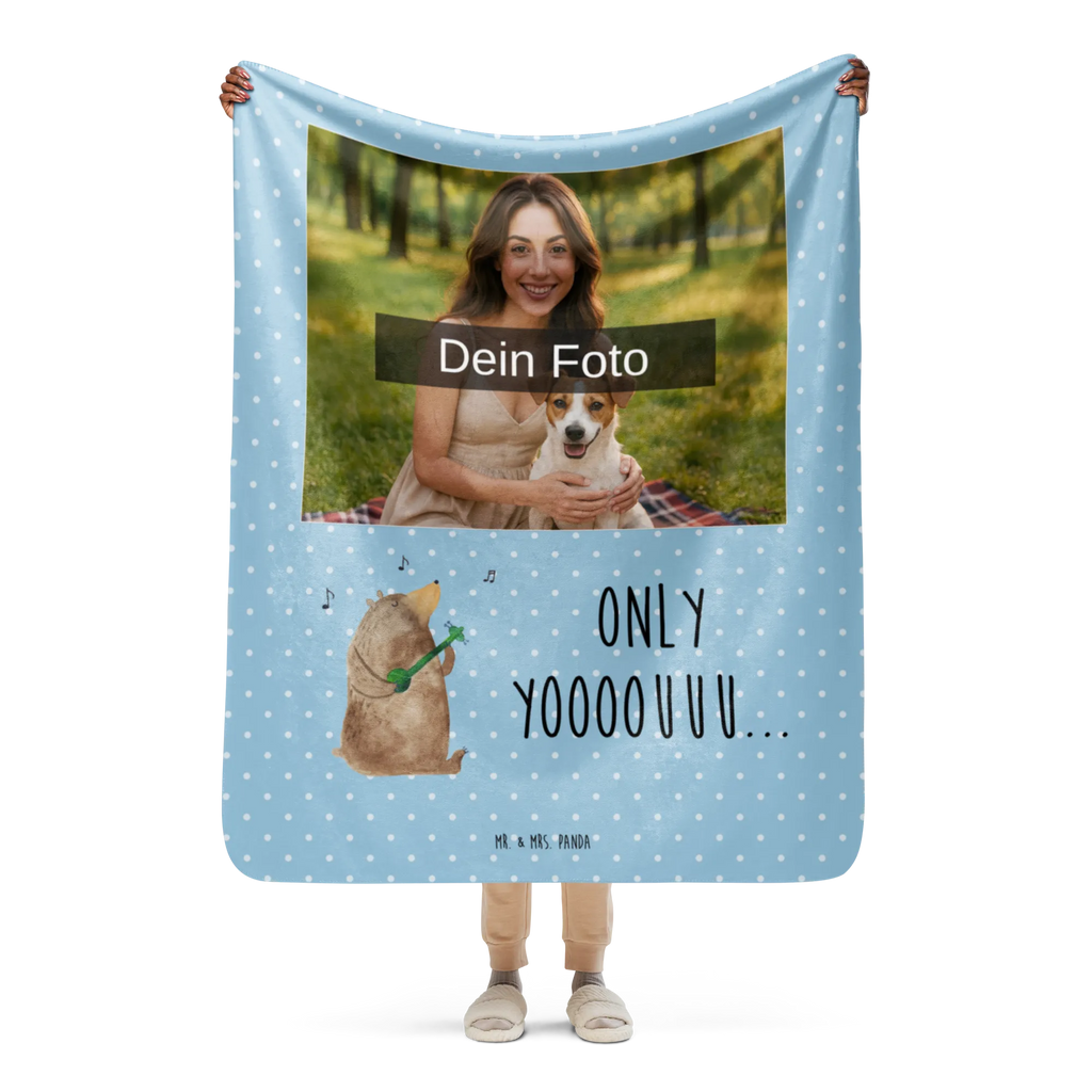 Sherpa Photo Cuddle Blanket bear guitar bear, teddy, teddy bear, cuddly toy