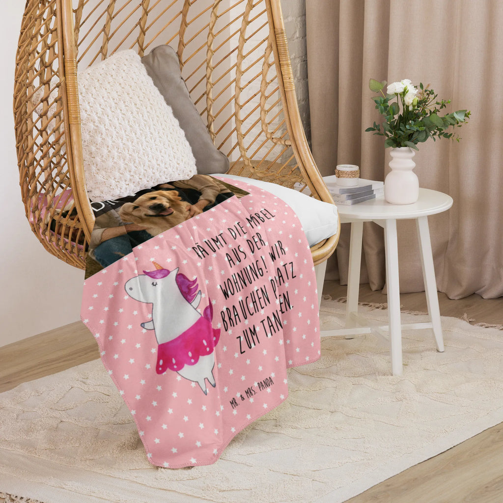 Sherpa Photo Cuddle Blanket unicorn ballerina Foto Kuscheldecke, Einhorn, Einhörner, Einhorn Deko, Unicorn, Tänzerin, Spaß, Lebenslust, Tanzen, Feiern, Ballerina, Wohnung, Geburtstag, Party, Lebensfreude