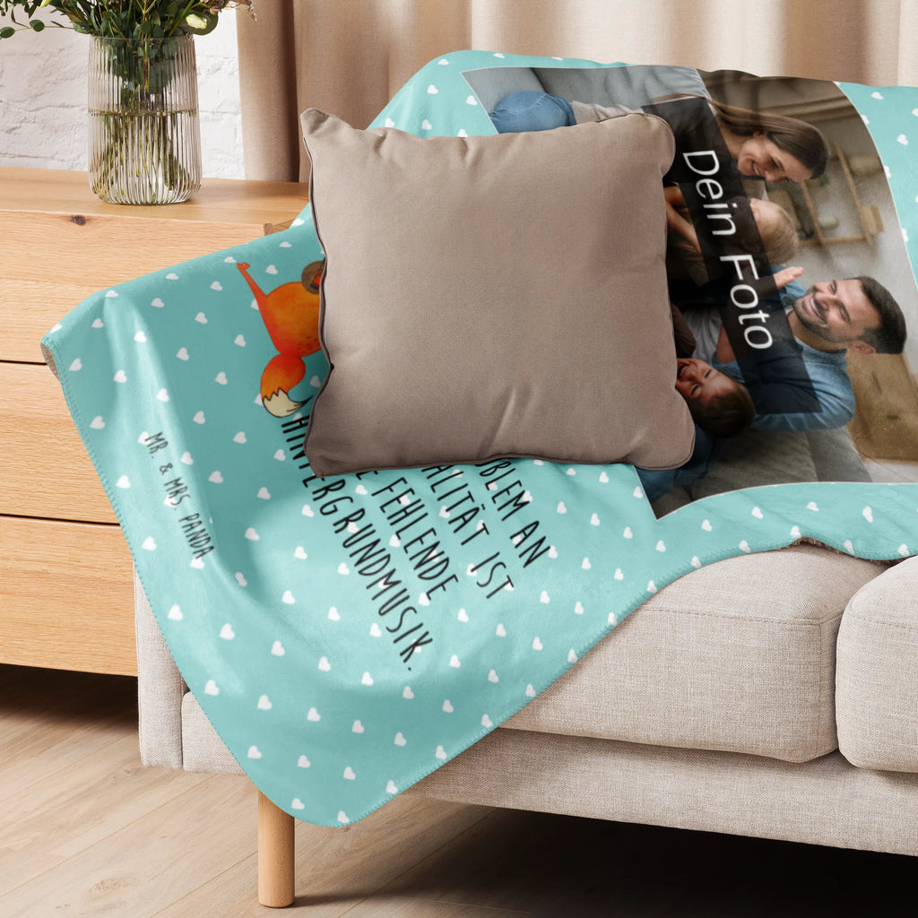 Sherpa Photo Cuddle Blanket Fox guitar fox, foxes, forest wildlife, clever as a fox, animal lover, musician, Fox, singer, music saying, guitar, gift musician