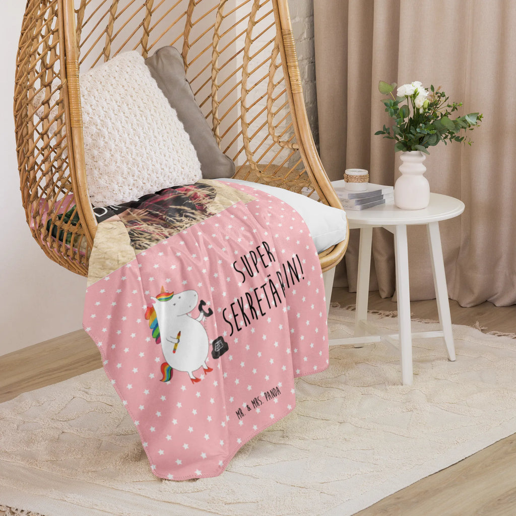 Sherpa Photo Cuddle Blanket unicorn secretary unicorn, unicorns, office help, secretary present, office worker, attorney, Secretary, tax office, gift colleg, office