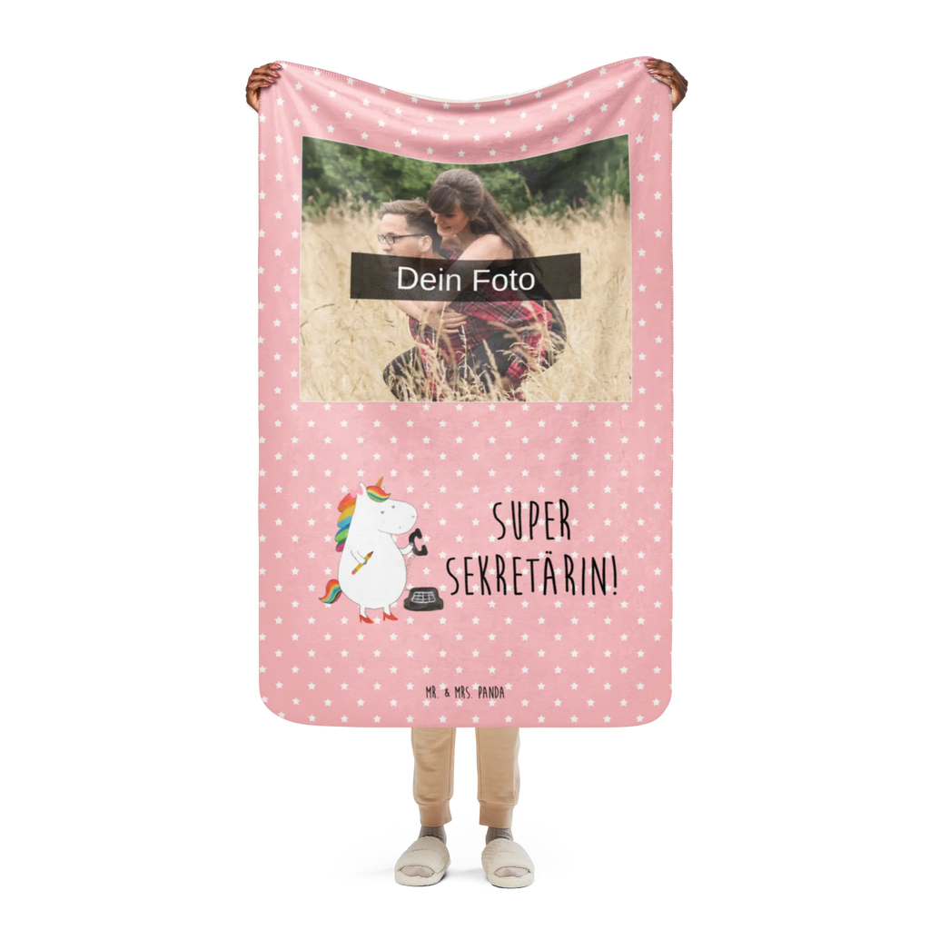 Sherpa Photo Cuddle Blanket unicorn secretary unicorn, unicorns, office help, secretary present, office worker, attorney, Secretary, tax office, gift colleg, office