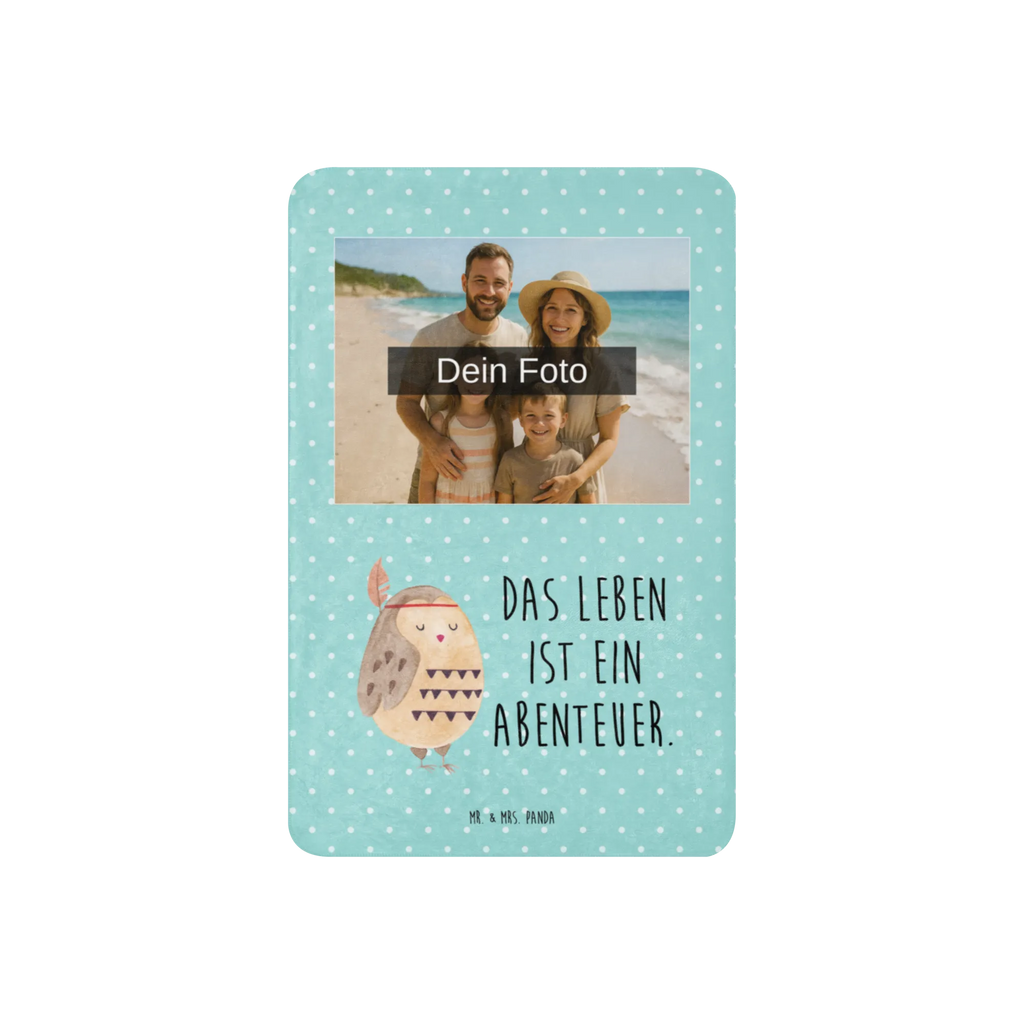 Sherpa Foto Kuscheldecke Eule Federschmuck Foto Kuscheldecke, Eule, Owl, Eule Deko, Das Leben ist ein Abenteuer, Federschmuck, Dekoration, Reisespruch