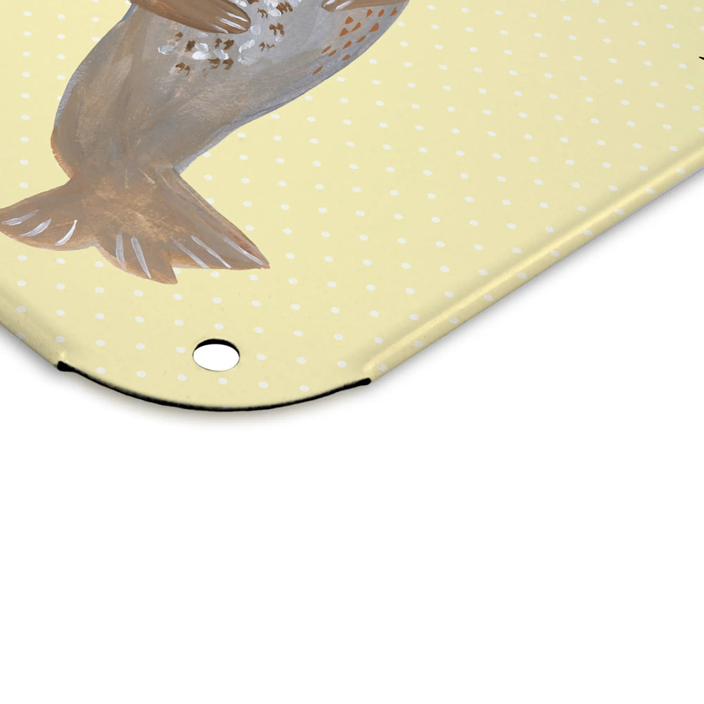 Personalized Photo Metal Sign seal Laugh small animals, cute, funny, cute animal motives, hand drawn, small world, funny sayings, good mood, happy, gifts, gift ideas, special gifts, animal lover, card, Beach, Baltic Sea, Sea animal, Seal, Seals, North Sea