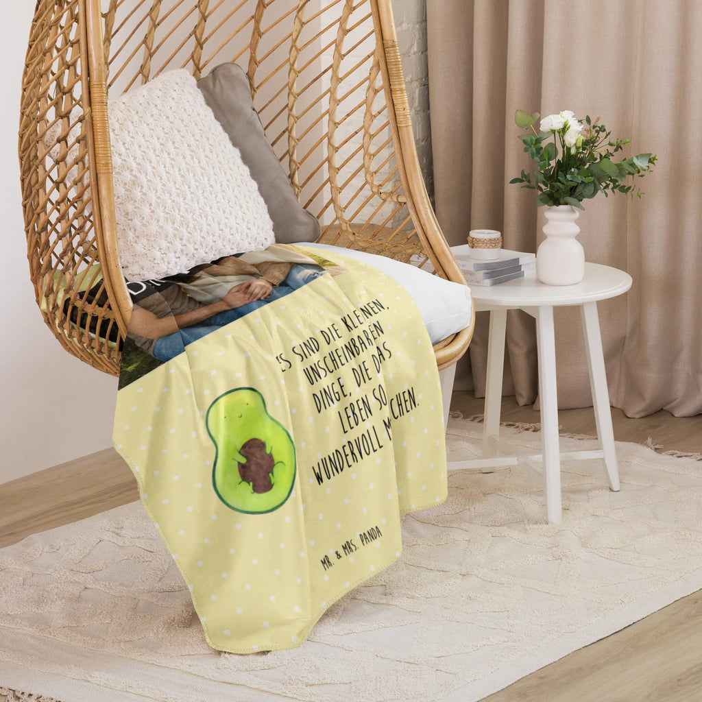 Sherpa Photo Cuddle Blanket avocado core avocado, vegetables, saying life, plant, seed, avocado seed