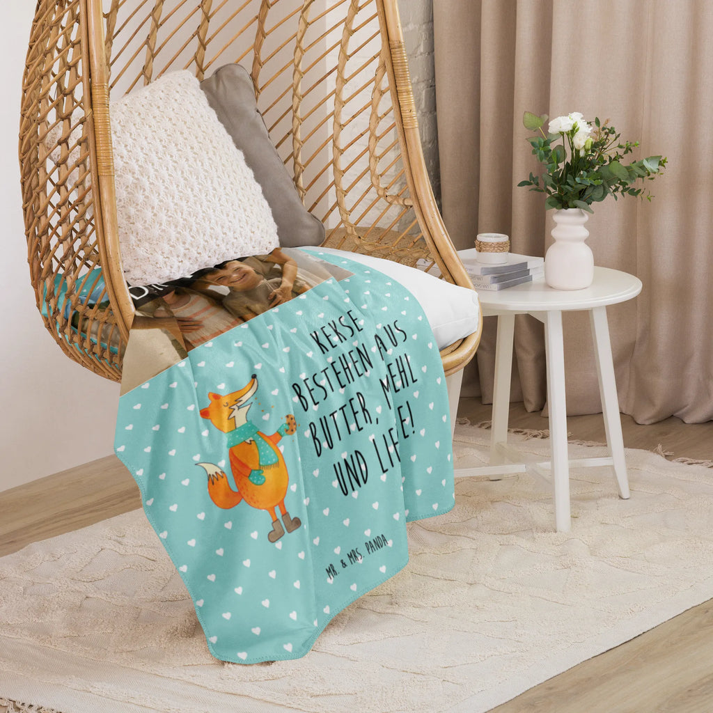 Sherpa Foto Kuscheldecke Fuchs Keks Foto Kuscheldecke, Fuchs, Küche Deko, Plätzchen, Liebe, Füchse, Winter, Weihnachtszeit, Backen Spruch, Kekse