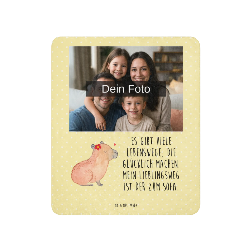 Sherpa Photo Cuddle Blanket Capybara flower Foto Kuscheldecke, Tiermotive, Gute Laune, lustige Sprüche, Tiere, Capybara