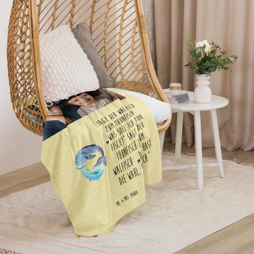 Sherpa Fotokoc wieloryb tuńczyk Foto Kuscheldecke, Tiermotive, Gute Laune, lustige Sprüche, Tiere, Flachwitz Geschenk, Wal, Tunfisch, Flachwitz, Wahl, Wortwitz lustig, Spruch lustig, Spruch des Tages, Witz
