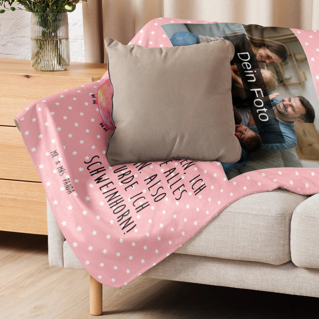 Sherpa Photo Cuddle Blanket unicorn Pig Foto Kuscheldecke, Einhorn, Einhörner, Einhorn Deko, Unicorn, Schweinhorn, Schwein, witzig. lustig, Pig, Party, english, Spruch, Piggy, englisch, funny, geschenk, Spaß, Bauer