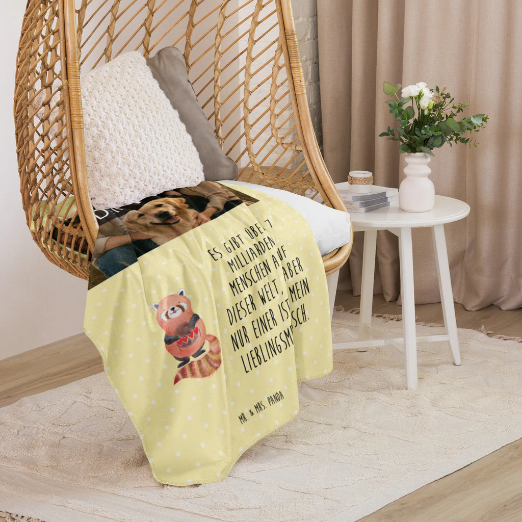 Sherpa Fotokoc Czerwony Panda Foto Kuscheldecke, Tiermotive, Gute Laune, lustige Sprüche, Tiere, Panda, Liebling, Herz, Liebe, Rot, Lieblingsmensch