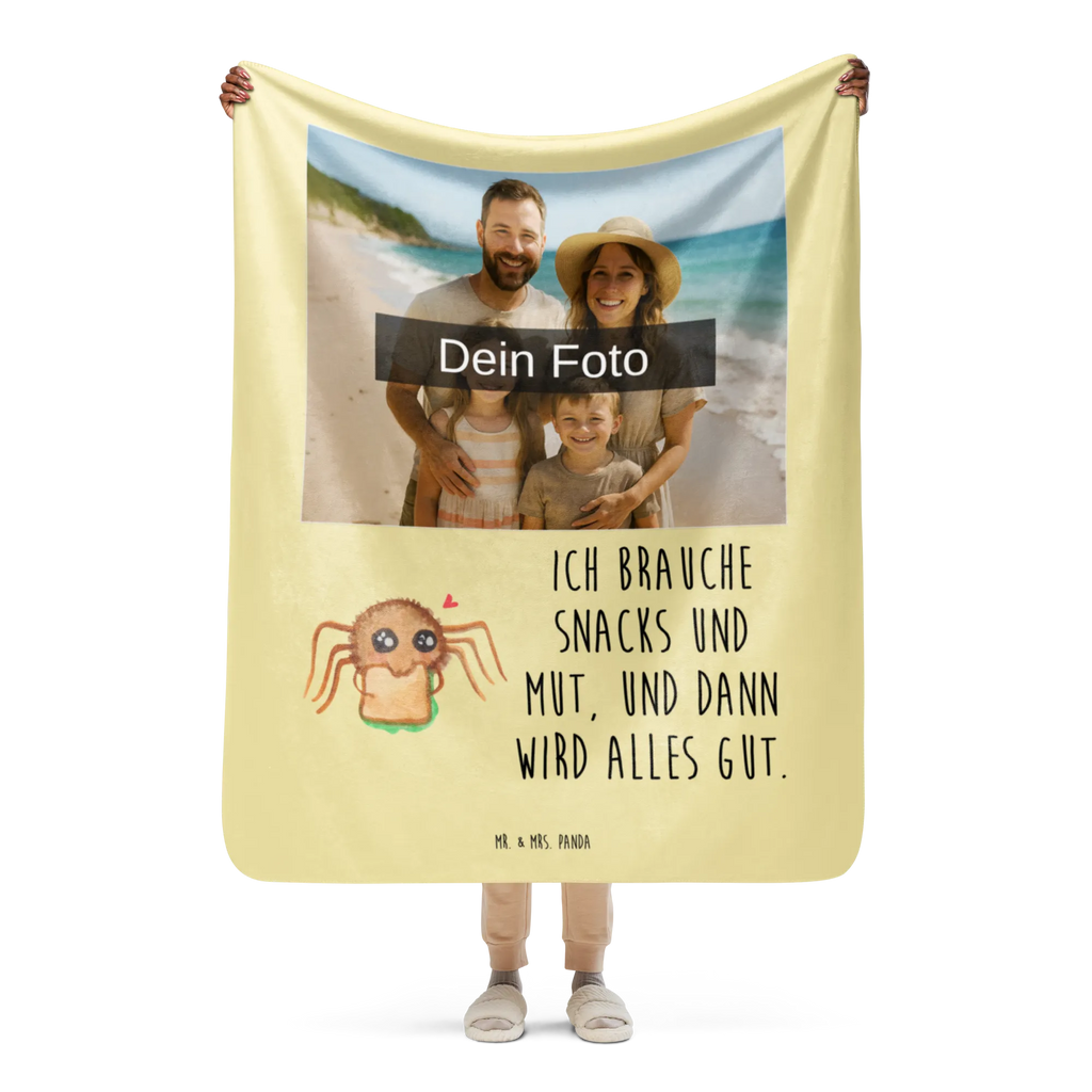 Sherpa Foto Kuscheldecke Spinne Agathe Sandwich Foto Kuscheldecke, Spinne Agathe, Spinne, Agathe, Videos, Merchandise, Alles wird gut, Verfressen, Hunger, Hungrig, Lebensfreude, Glück, Mut