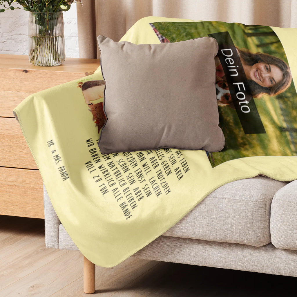 Sherpa Photo Cuddle Blanket Hedgehog feather headdress Foto Kuscheldecke, Waldtiere, Tiere, Igel, Indianer, Camping, Lagerfeuer, Abenteuer