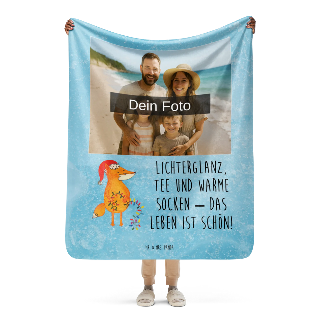 Sherpa Photo Cuddle Blanket Fox Christmas Winter, Christmas, Christmas time, snow, Foxes, Saying beautiful, Santa Claus, Gift Christmas, Christmas Eve, Fox