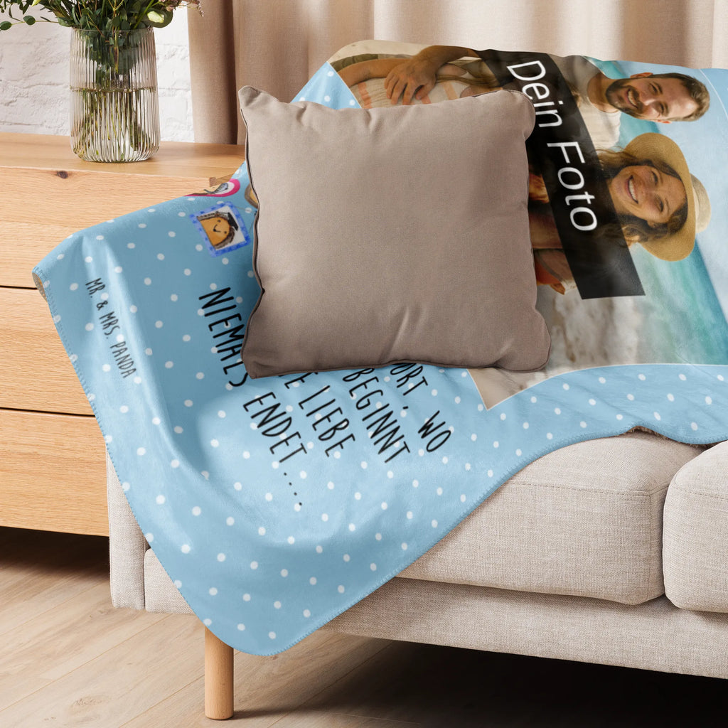 Sherpa Photo Cuddle Blanket Hedgehog family Foto Kuscheldecke, Familie, Vatertag, Muttertag, Bruder, Schwester, Mama, Papa, Oma, Opa, Igel, Glück, Bilder, Zusammenhalt, Liebe