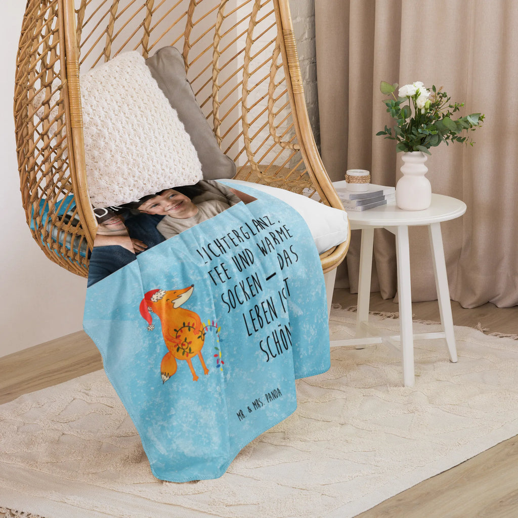 Sherpa Photo Cuddle Blanket Fox Christmas Winter, Christmas, Christmas time, snow, Foxes, Saying beautiful, Santa Claus, Gift Christmas, Christmas Eve, Fox