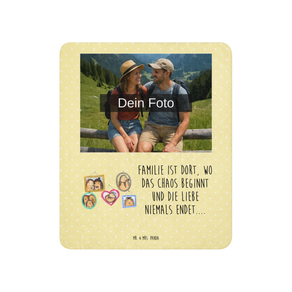 Sherpa Photo Cuddle Blanket Hedgehog family Foto Kuscheldecke, Familie, Vatertag, Muttertag, Bruder, Schwester, Mama, Papa, Oma, Opa, Igel, Glück, Bilder, Zusammenhalt, Liebe