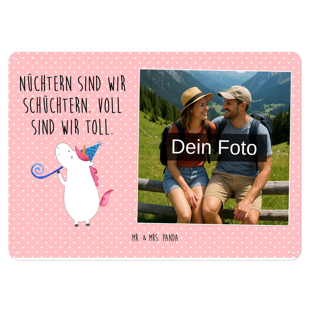 Personalized Photo Metal Sign unicorn party unicorn, unicorns, Disco, Confetti, Feast, birthday, Alcohol, Birthday, Unicorns, Party, Birthday present, Club, Celebration, Glitter