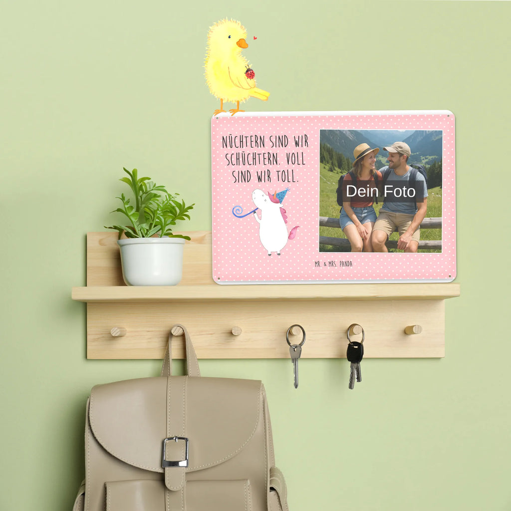 Personalized Photo Metal Sign unicorn party unicorn, unicorns, Disco, Confetti, Feast, birthday, Alcohol, Birthday, Unicorns, Party, Birthday present, Club, Celebration, Glitter