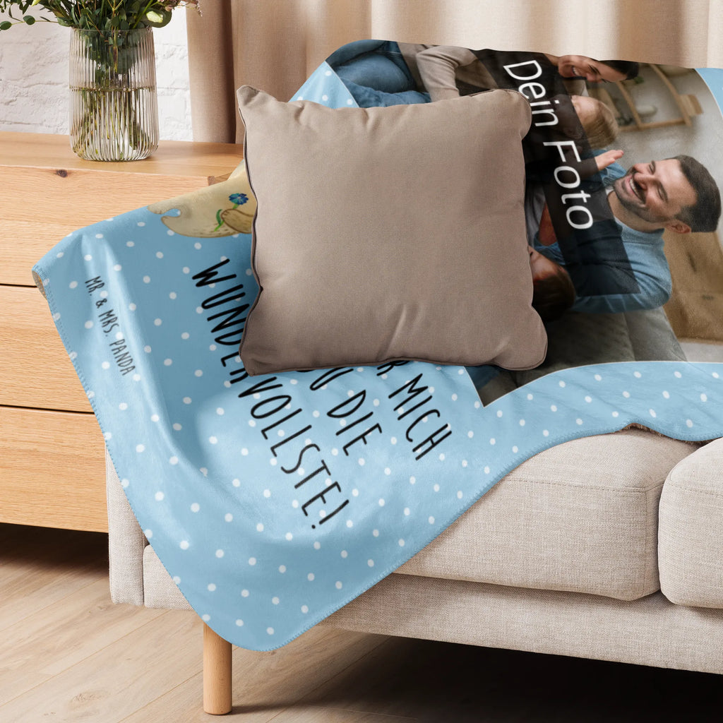 Sherpa Photo Cuddle Blanket Bears with flower crown Foto Kuscheldecke, Familie, Vatertag, Muttertag, Bruder, Schwester, Mama, Papa, Oma, Opa, Bären, Tochter, Vorbild, Kind, Kinder, weltbeste Mama, Mami, Bär, Geschenk Mama. Muttertag, Lieblingsmama, Mutter, Lieblingsmensch, Family, Mutti, beste Mutter, Töchter