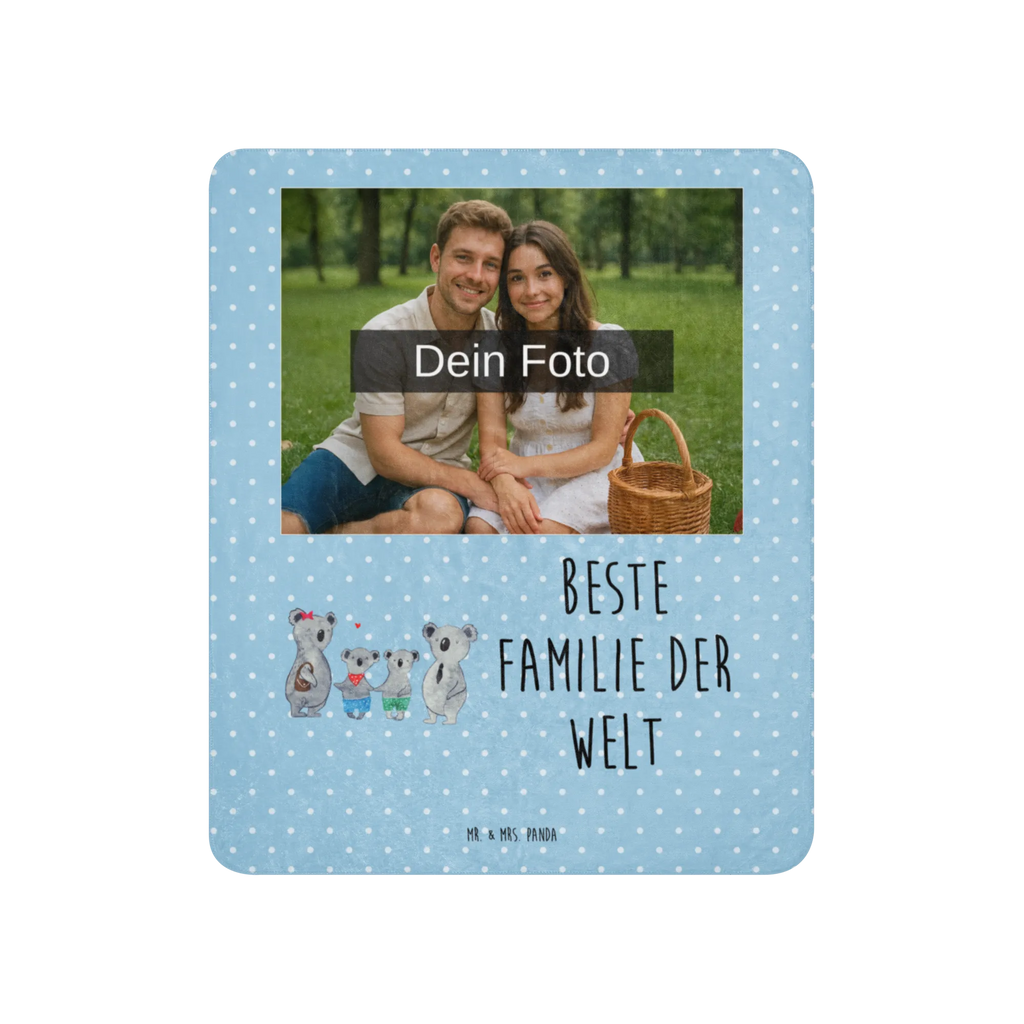 Sherpa Photo Cuddle Blanket Koala family with two kids Foto Kuscheldecke, Familie, Vatertag, Muttertag, Bruder, Schwester, Mama, Papa, Oma, Opa, Koala, Familienleben, beste Familie, Koalafamilie, Lieblingsfamilie, Familienzeit, Koalabär
