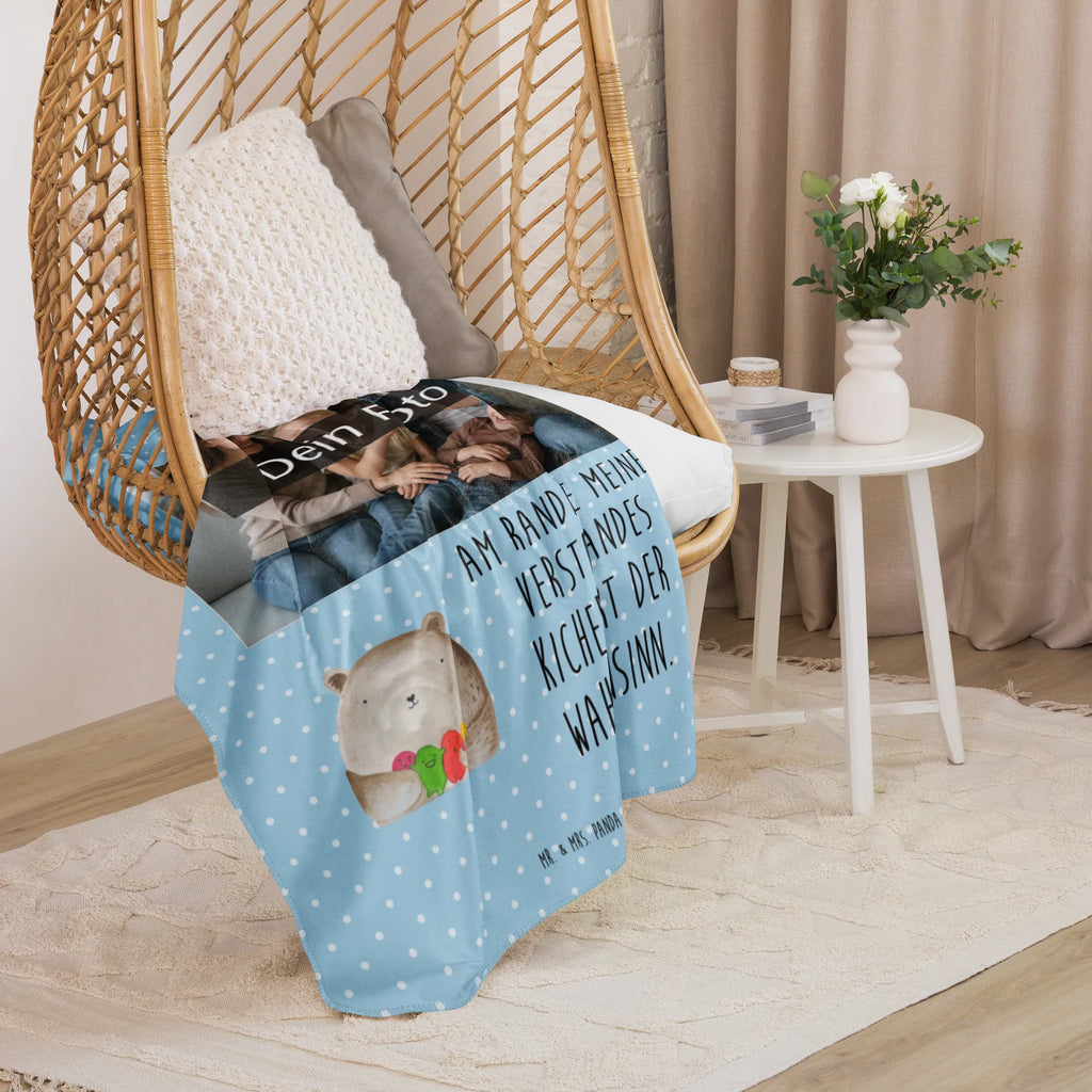 Sherpa Photo Cuddle Blanket bear Feeling bear, teddy, teddy bear, cuddly toy, Madness, Bear