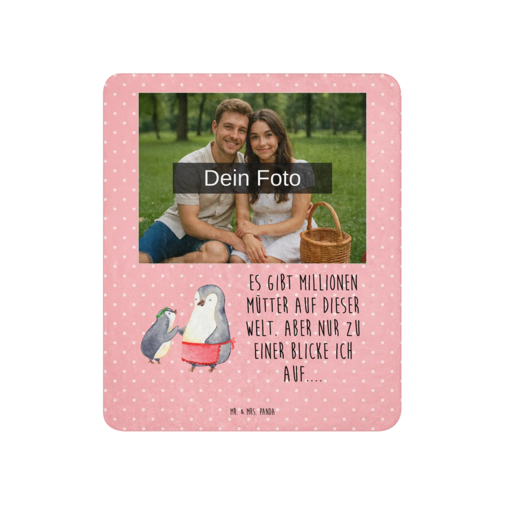 Sherpa Photo Cuddle Blanket Penguin with child Family, Father's Day, Mother's Day, brother, sister, Mom, Dad, Birthday, Mummy, Mommy, Mother, Gift