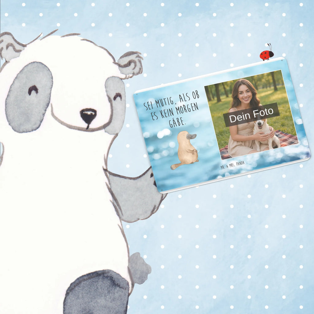 Personalized Photo Metal Sign platypus courage Seafood, aquatic animals, ocean, sea, fish, shells, corals, reef, whale, narwhal, sea urchin, lobster, platypus, turtle, manatee, crocodile, orca, shrimp, gifts for seafood lovers, water world, underwater animals, underwater world, vacation, deep sea, seafood fans, gift ideas, seafood decoration, seafood posters, Raodtrip, Platypus, office, courage, new start, world trip, motivation, work, training, brave, wisdom, new beginning