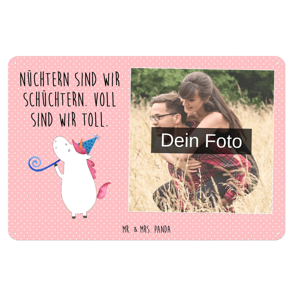 Personalized Photo Metal Sign unicorn party unicorn, unicorns, Disco, Confetti, Feast, birthday, Alcohol, Birthday, Unicorns, Party, Birthday present, Club, Celebration, Glitter