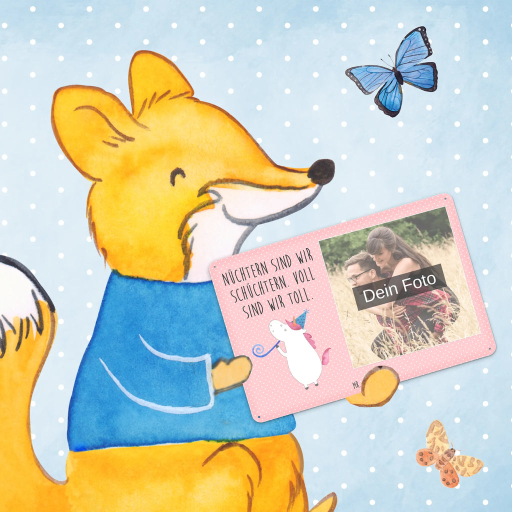 Personalized Photo Metal Sign unicorn party unicorn, unicorns, Disco, Confetti, Feast, birthday, Alcohol, Birthday, Unicorns, Party, Birthday present, Club, Celebration, Glitter