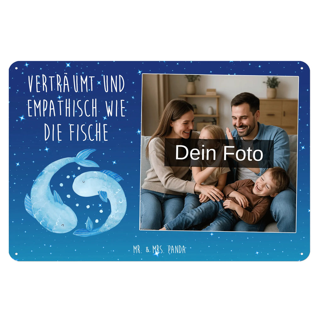 Personalized Photo Metal Sign Star sign fish constellations, birthdays, astrology, zodiac, date of birth, month of birth, fish gift, fish sign, fish constellation, birthday march, birthday february, gift february, gift march, fish