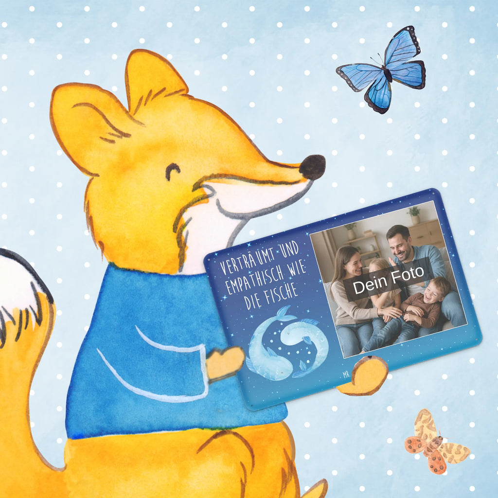 Personalized Photo Metal Sign Star sign fish constellations, birthdays, astrology, zodiac, date of birth, month of birth, fish gift, fish sign, fish constellation, birthday march, birthday february, gift february, gift march, fish