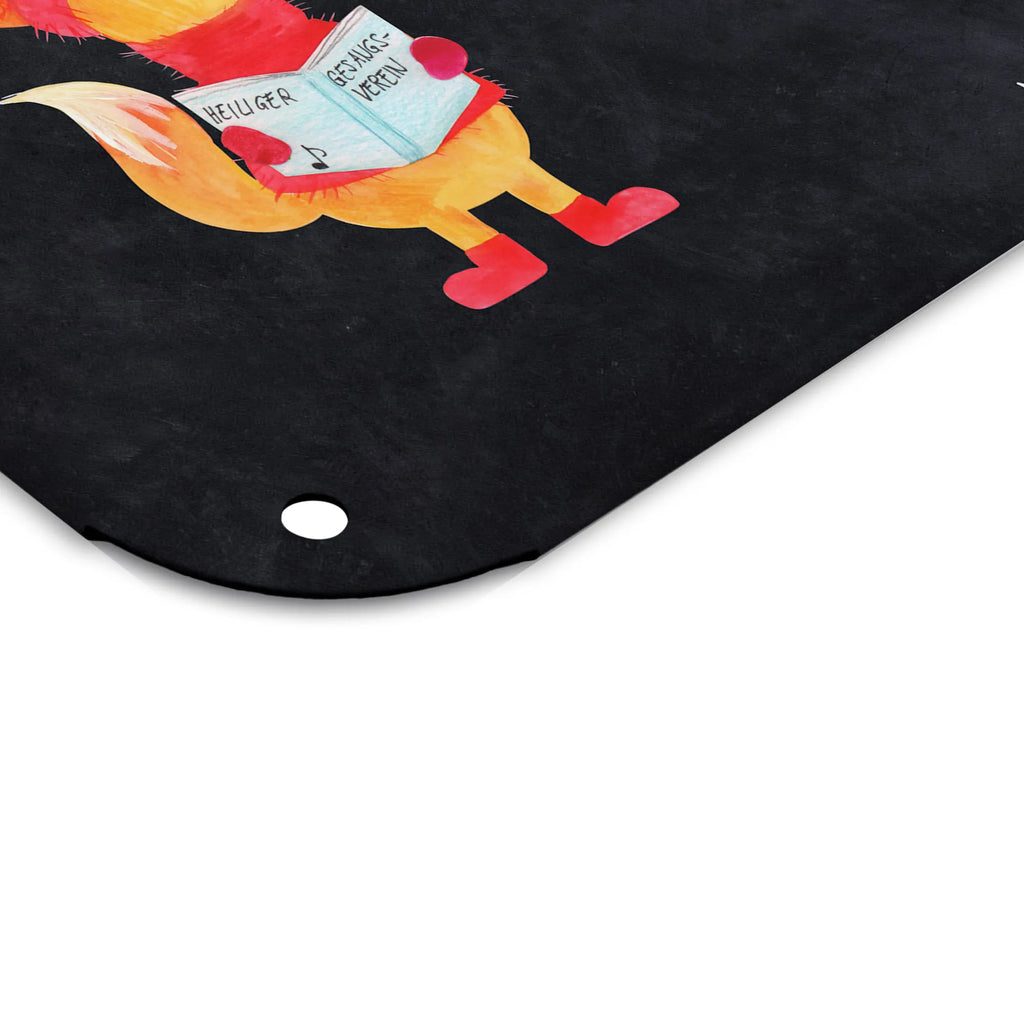 Personalized Photo Metal Sign Fox Singer Winter, Christmas, Christmas time, snow