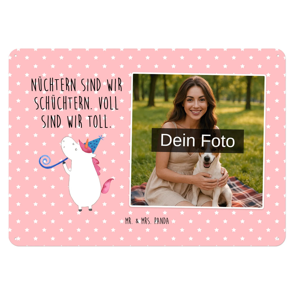 Personalized Photo Metal Sign unicorn party unicorn, unicorns, Disco, Confetti, Feast, birthday, Alcohol, Birthday, Unicorns, Party, Birthday present, Club, Celebration, Glitter