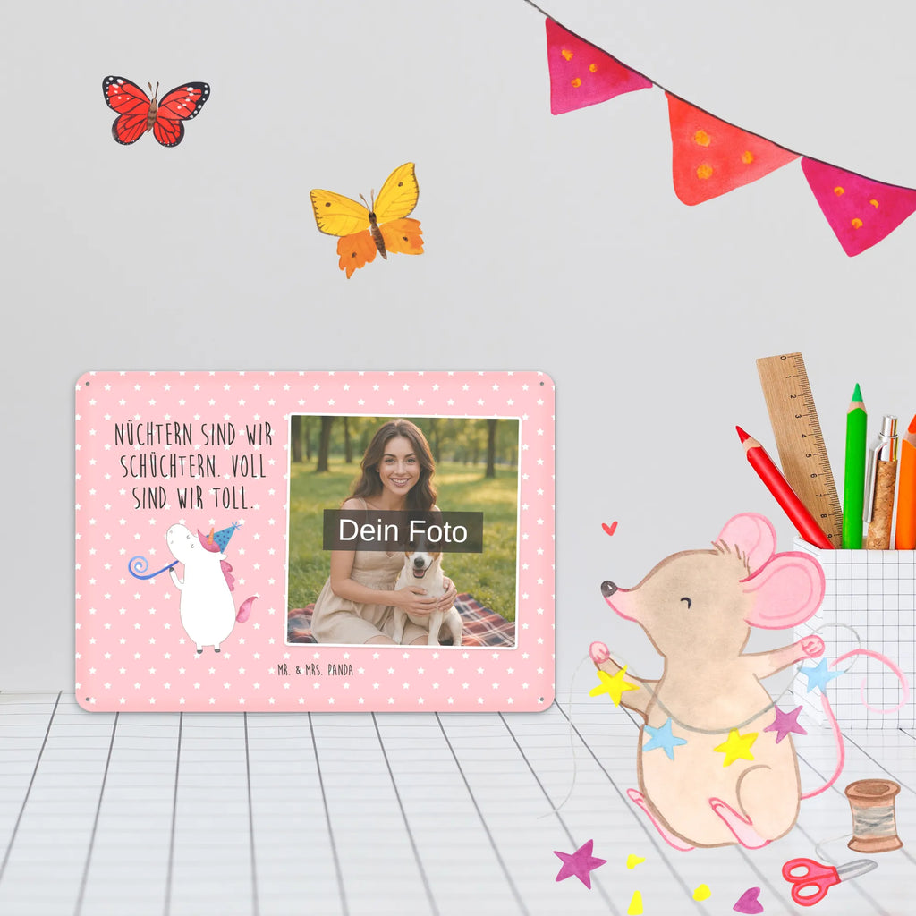 Personalized Photo Metal Sign unicorn party unicorn, unicorns, Disco, Confetti, Feast, birthday, Alcohol, Birthday, Unicorns, Party, Birthday present, Club, Celebration, Glitter