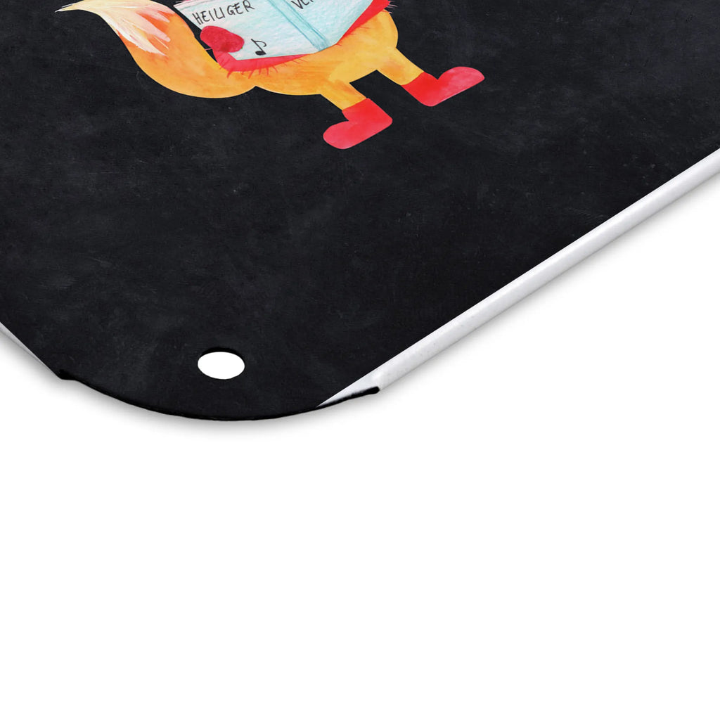 Personalized Photo Metal Sign Fox Singer Winter, Christmas, Christmas time, snow