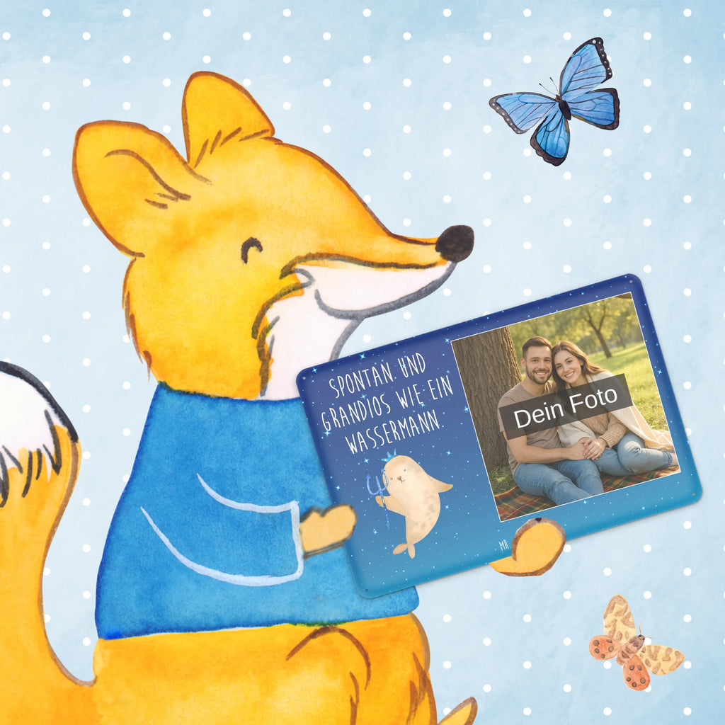 Personalized Photo Metal Sign Star sign Aquarius constellations, birthdays, astrology, zodiac, date of birth, month of birth, sea gift, merman, gift january, birthday february, aquarius gift, nix, gift february, birthday january, aquarius zodiac sign