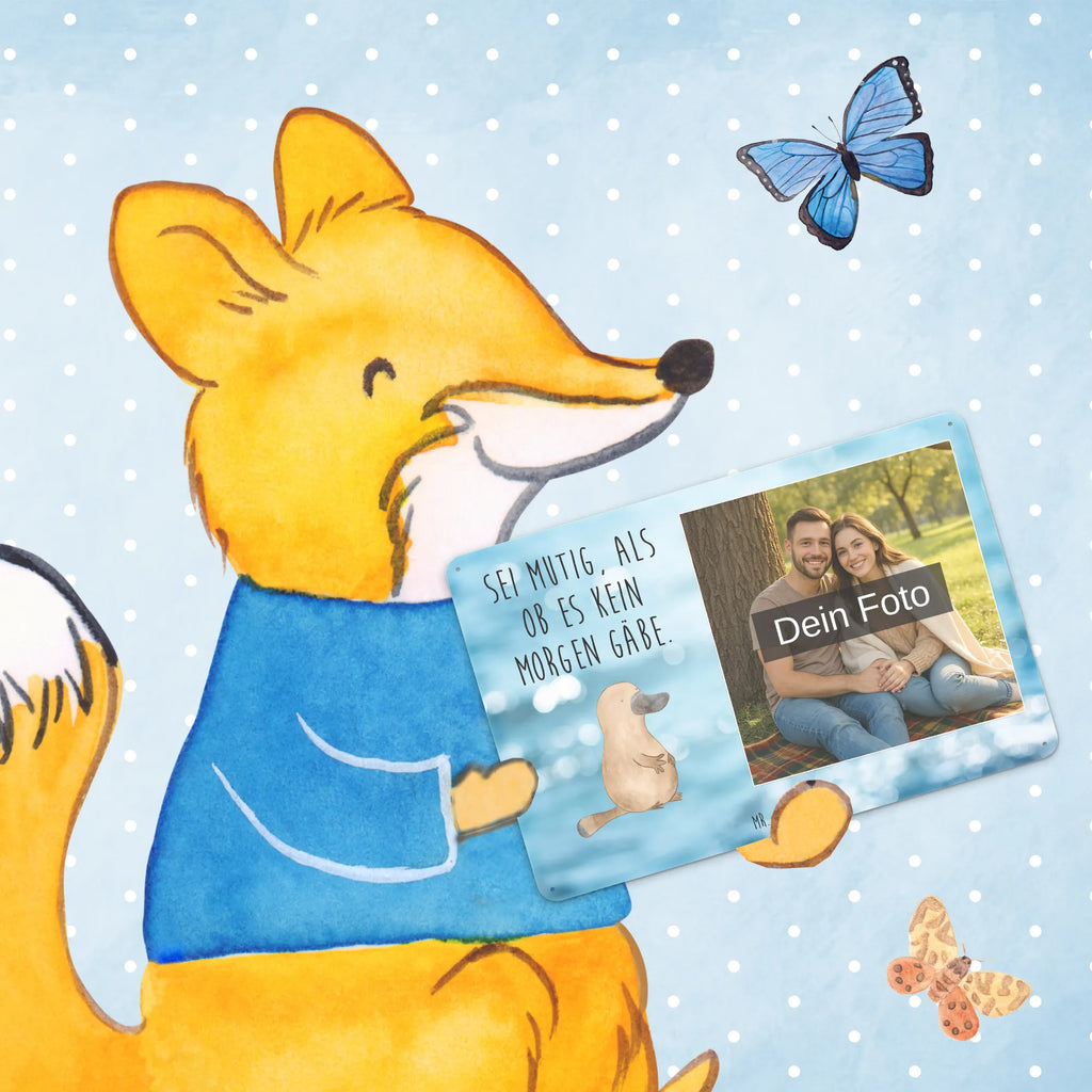 Personalized Photo Metal Sign platypus courage Seafood, aquatic animals, ocean, sea, fish, shells, corals, reef, whale, narwhal, sea urchin, lobster, platypus, turtle, manatee, crocodile, orca, shrimp, gifts for seafood lovers, water world, underwater animals, underwater world, vacation, deep sea, seafood fans, gift ideas, seafood decoration, seafood posters, Raodtrip, Platypus, office, courage, new start, world trip, motivation, work, training, brave, wisdom, new beginning