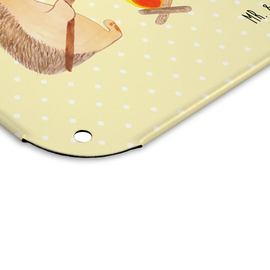 Personalized Photo Metal Sign Hedgehog grilling small animals, cute, funny, cute animal motives, hand drawn, small world, funny sayings, good mood, happy, gifts, gift ideas, special gifts, animal lover, card, saying, hedgehog, goals, barbecue, unemployed, meaning of life, motivation