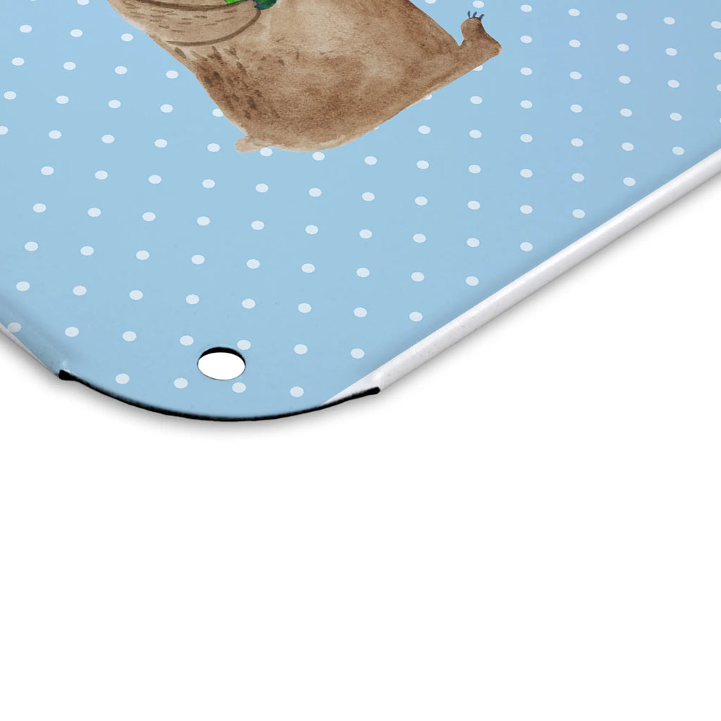 Spersonalizowany metalowy szyld ze zdjęciem niedźwiedź Gitara Niedźwiedź, Miś, Pluszowy miś