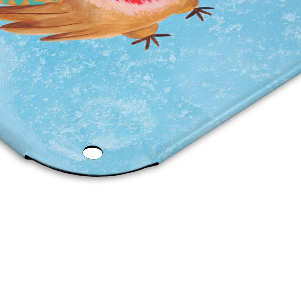 Spersonalizowany metalowy szyld ze zdjęciem rudzik Boże Narodzenie Zima, Boże Narodzenie, dekoracje świąteczne, Mikołaj, Adwent, Wigilia, zimowy motyw