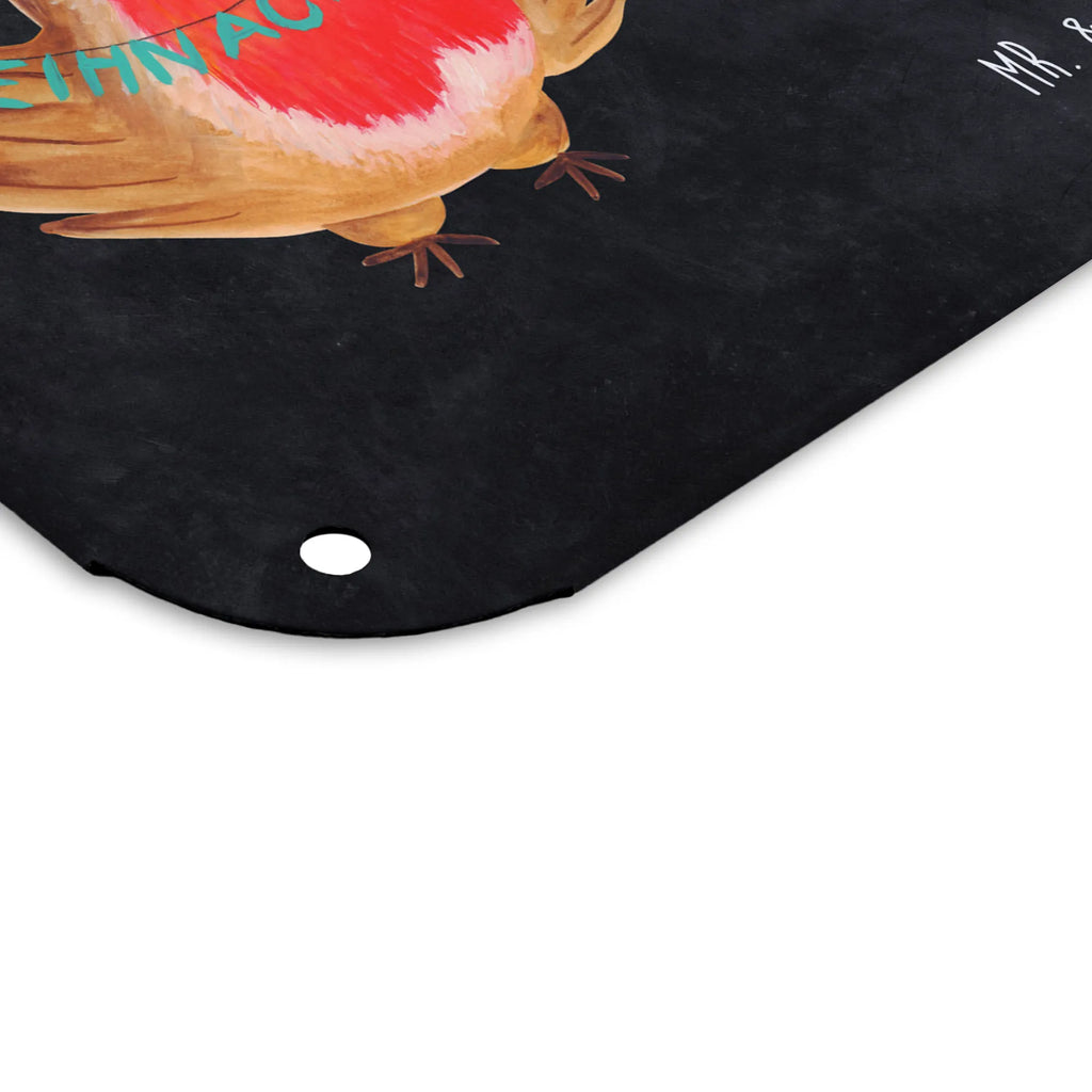 Spersonalizowany metalowy szyld ze zdjęciem rudzik Boże Narodzenie Zima, Boże Narodzenie, dekoracje świąteczne, Mikołaj, Adwent, Wigilia, zimowy motyw