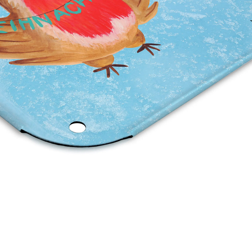 Spersonalizowany metalowy szyld ze zdjęciem rudzik Boże Narodzenie Zima, Boże Narodzenie, dekoracje świąteczne, Mikołaj, Adwent, Wigilia, zimowy motyw