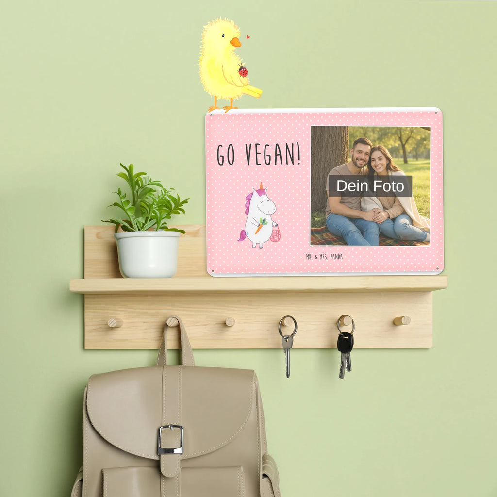 Personalized Photo Metal Sign unicorn Vegan unicorn, unicorns, Vegan, girlfriend gift, Raw Food, Vegetarian Food, Healthy Eating, Organic, girlfriend present, Veganism