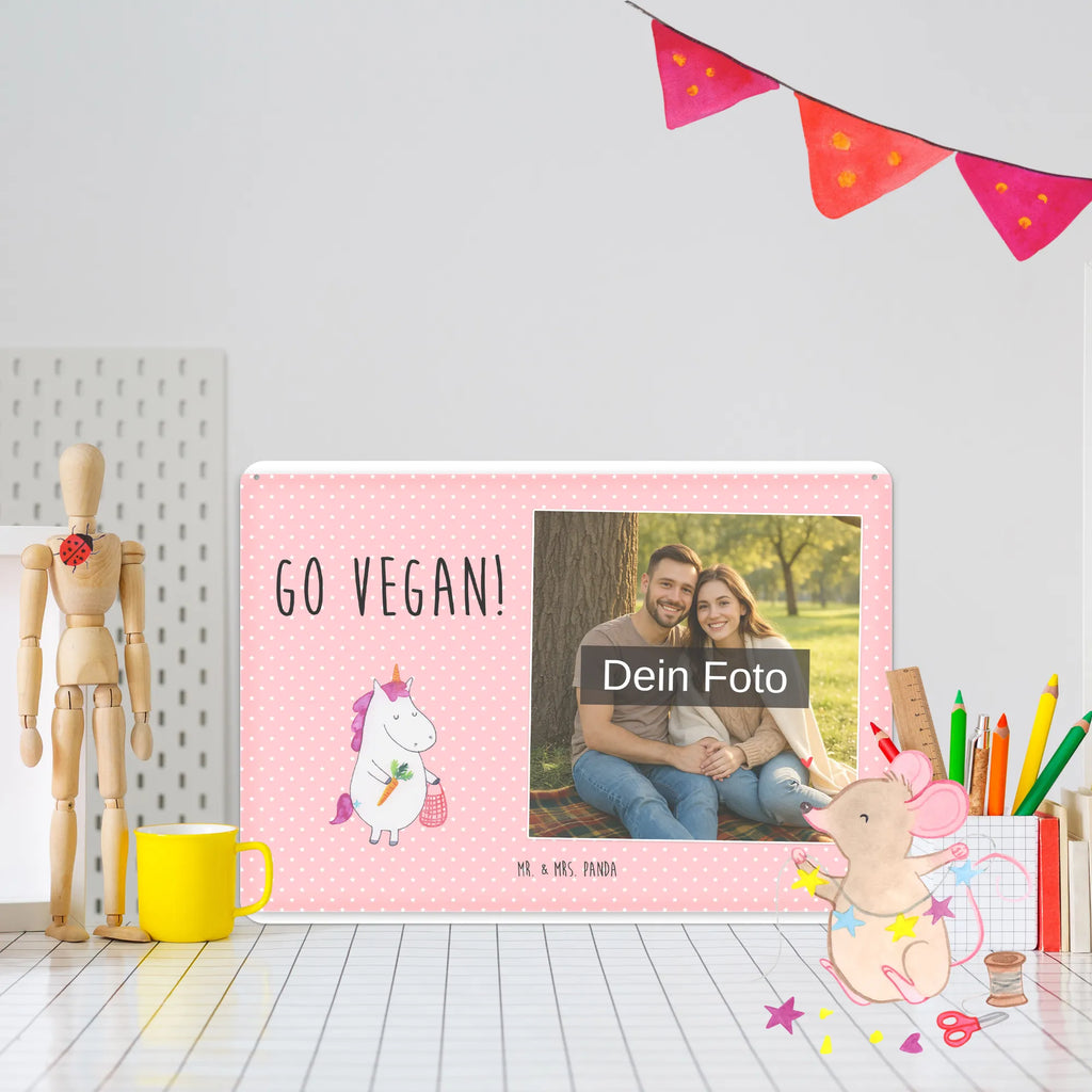 Personalized Photo Metal Sign unicorn Vegan unicorn, unicorns, Vegan, girlfriend gift, Raw Food, Vegetarian Food, Healthy Eating, Organic, girlfriend present, Veganism